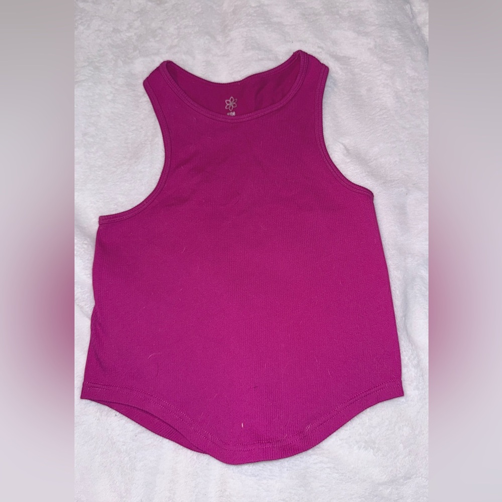Aura Kids Tank Top in Vibrant Pink
